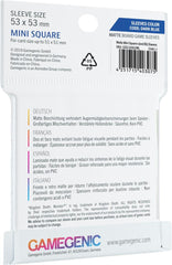 Gamegenic Matte Sleeves: Mini Square (53 x 53mm) | Tacoma Games