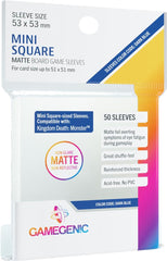 Gamegenic Matte Sleeves: Mini Square (53 x 53mm) | Tacoma Games