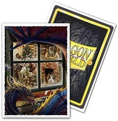 Dragon Shield Art Sleeve - ‘Christmas Dragon’ 100ct | Tacoma Games
