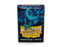 Dragon Shield Matte Sleeve - Night Blue ‘Delphion’ 60ct | Tacoma Games