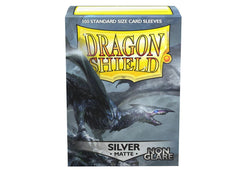 Dragon Shield Non-Glare Sleeve - Silver ‘Argentia’ 100ct | Tacoma Games