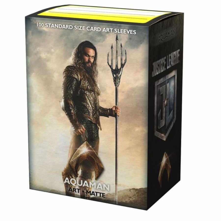 DRAGON SHIELD SLEEVES: MATTE ART: JUSTICE LEAGUE- AQUAMAN 100CT. | Tacoma Games