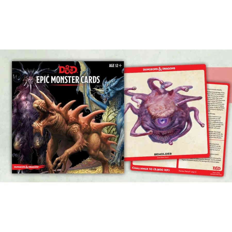 Dungeons & Dragons: Epic Monster Cards | Tacoma Games