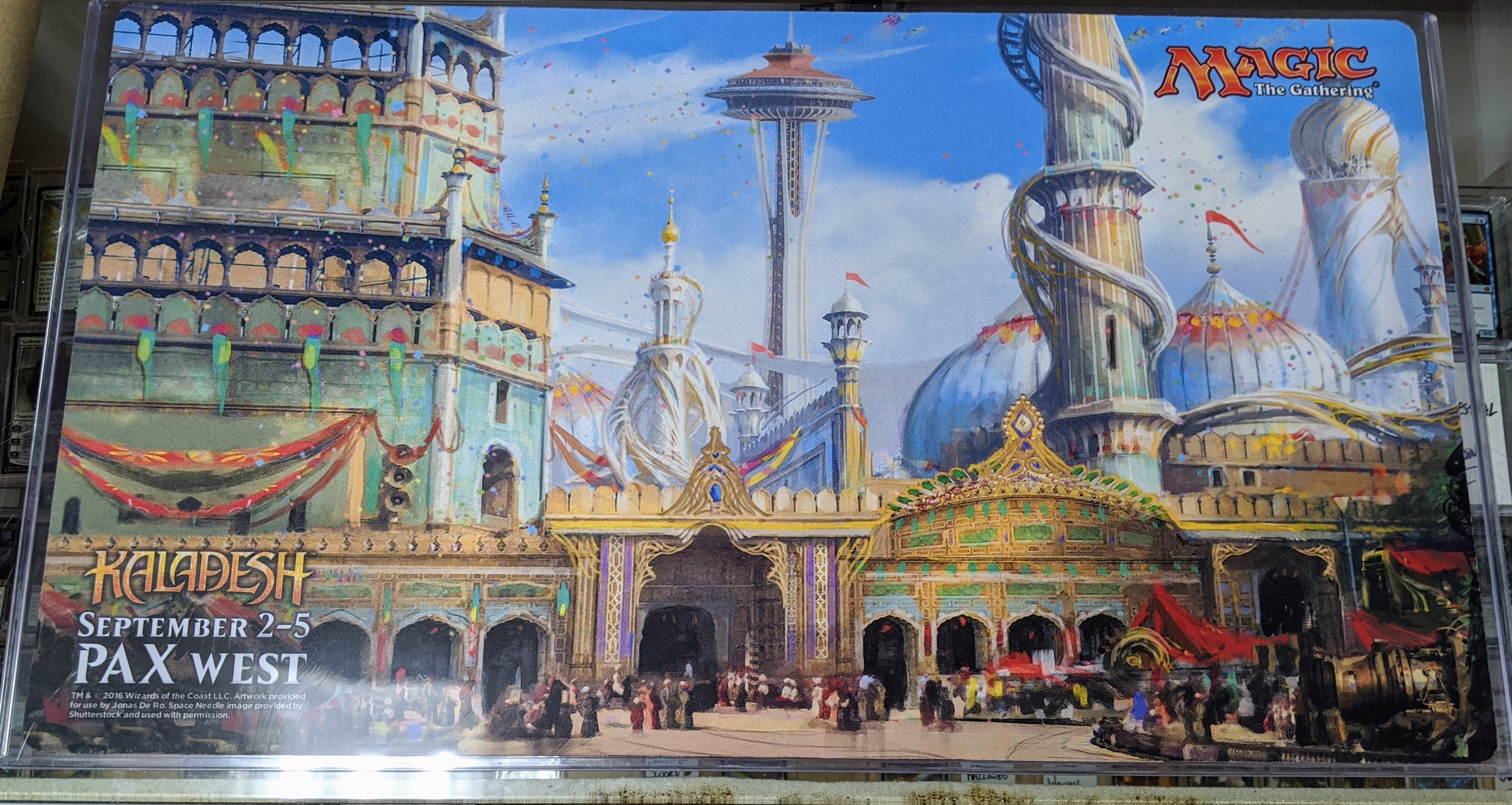 PAX West 2016 Kaladesh Space Needle Playmat | Tacoma Games