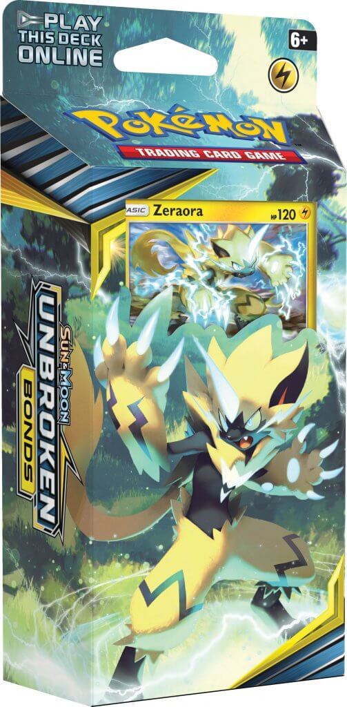 POKÉMON TCG Sun & Moon Unbroken Bonds Theme Deck Zeraora | Tacoma Games