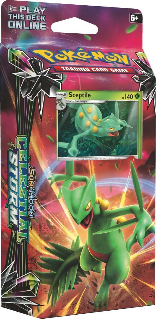 POKÉMON TCG Sun & Moon Celestial Storm Theme Deck Sceptile | Tacoma Games