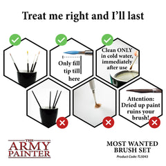 The ARMY PAINTER: Starter Sets - Most Wanted Brush Set | Tacoma Games