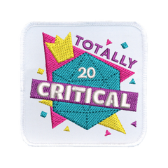 TOTALLY CRITICAL - IRON-ON PATCH | Tacoma Games