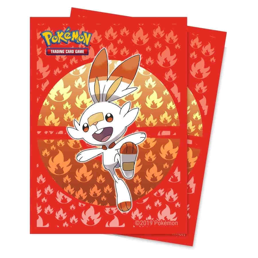 ULTRA PRO: POKEMON DECK PROTECTOR - SWORD AND SHIELD:- SCORBUNNY STANDARD 100CT | Tacoma Games
