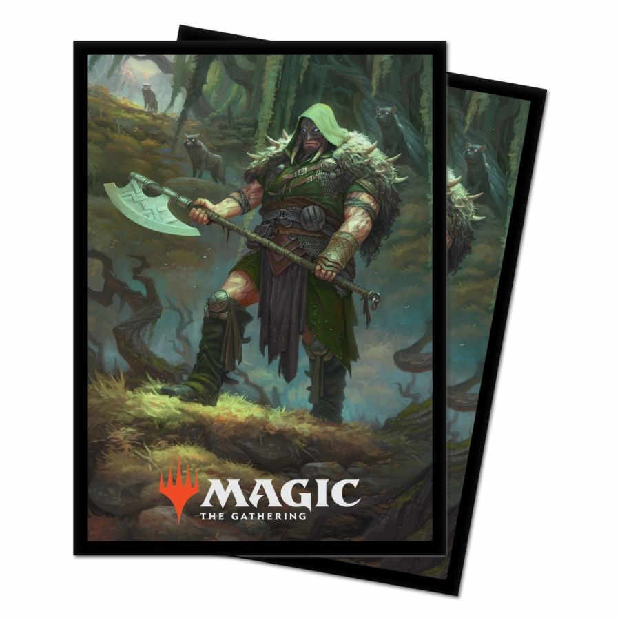 Throne of Eldraine Garruk, Cursed Huntsman Standard Deck Protector sleeves 100ct for Magic: The Gathering | Tacoma Games
