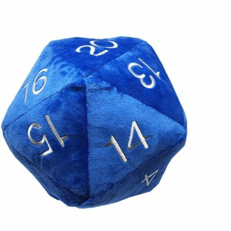 UltraPRO Jumbo D20 Plush Die Blue/Silver | Tacoma Games