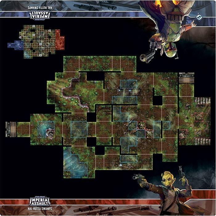 Star Wars Imperial Assault Skirmish Map - Nal Hutta Swamps | Tacoma Games