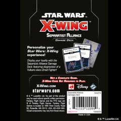 Star Wars X-Wing 2nd Ed: Separatist Alliance Damage Deck | Tacoma Games