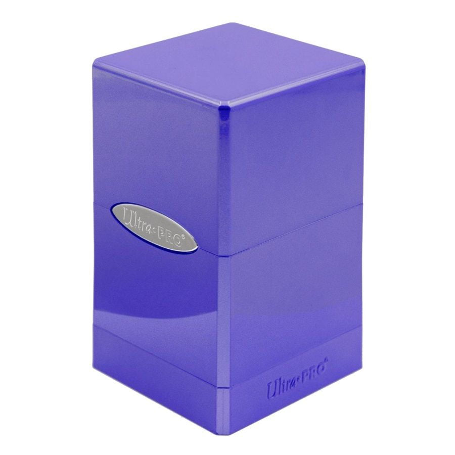 ULTRA PRO: SATIN TOWER DECK BOX: HI-GLOSS AMETHYST | Tacoma Games