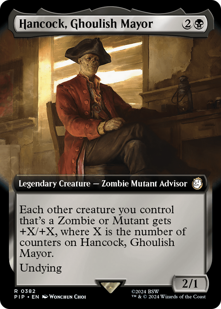 Hancock, Ghoulish Mayor (Extended Art) [Fallout] | Tacoma Games