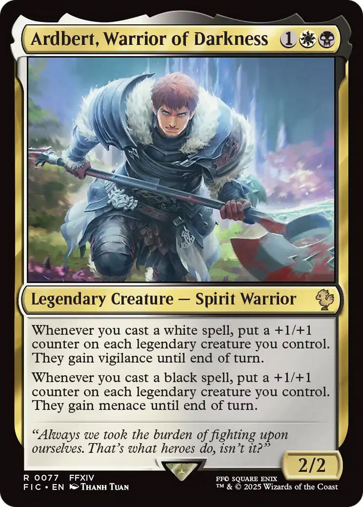 Ardbert, Warrior of Darkness [FINAL FANTASY Commander] | Tacoma Games
