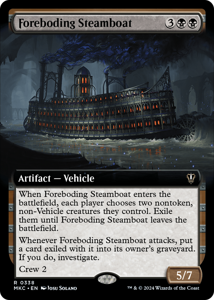 Foreboding Steamboat (Extended Art) [Murders at Karlov Manor Commander] | Tacoma Games