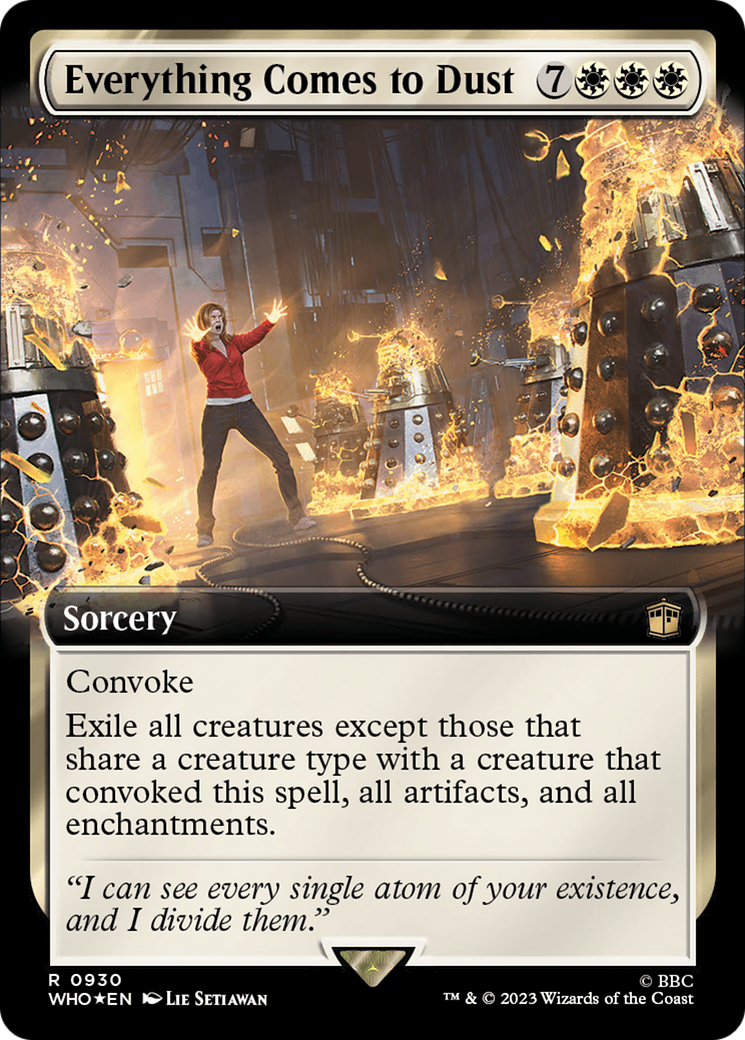 Everything Comes to Dust (Extended Art) (Surge Foil) [Doctor Who] | Tacoma Games