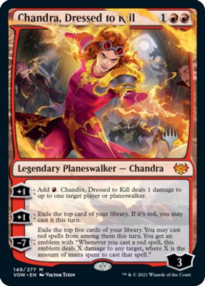 Chandra, Dressed to Kill (Promo Pack) [Innistrad: Crimson Vow Promos] | Tacoma Games