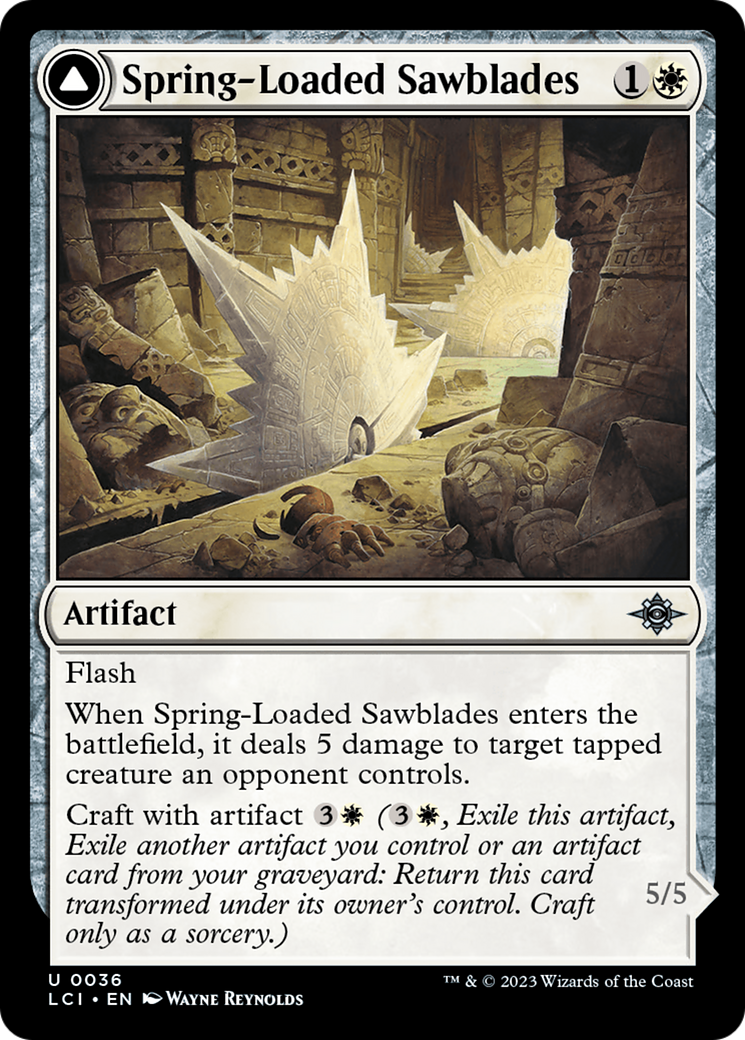 Spring-Loaded Sawblades // Bladewheel Chariot [The Lost Caverns of Ixalan] | Tacoma Games