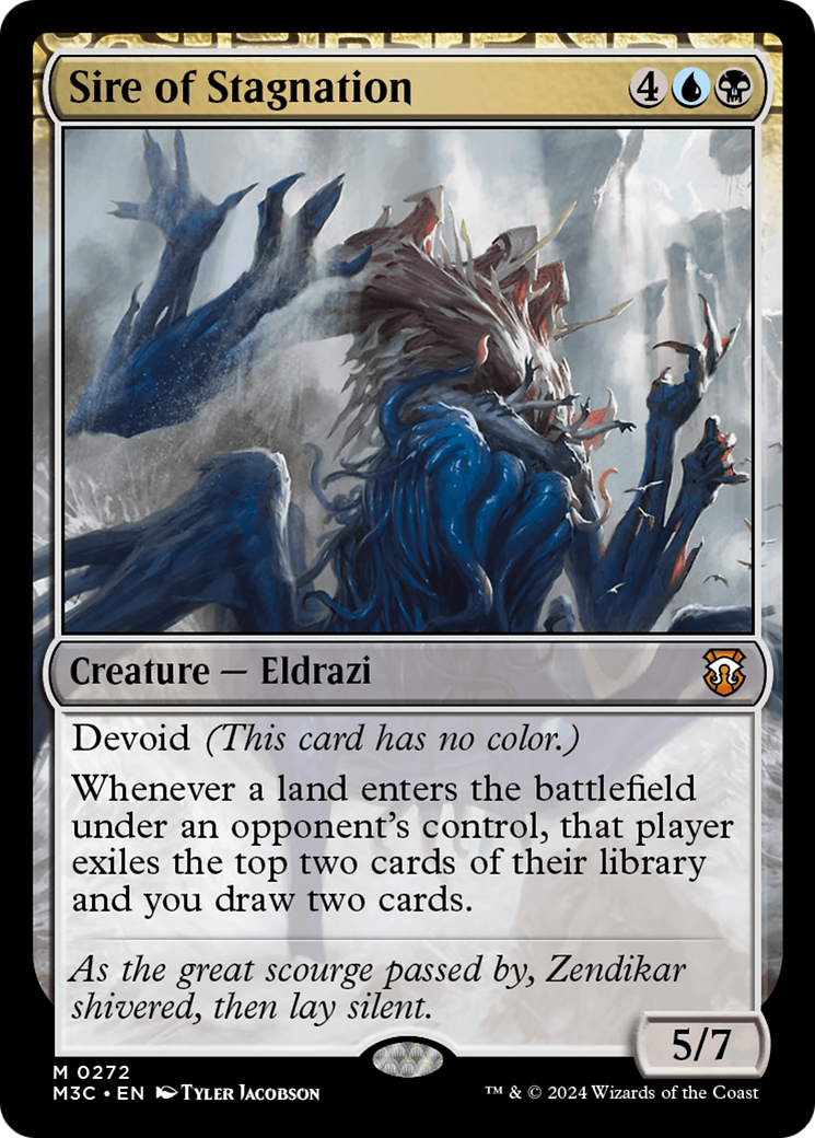Sire of Stagnation (Ripple Foil) [Modern Horizons 3 Commander] | Tacoma Games
