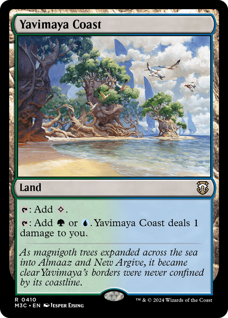 Yavimaya Coast (Ripple Foil) [Modern Horizons 3 Commander] | Tacoma Games