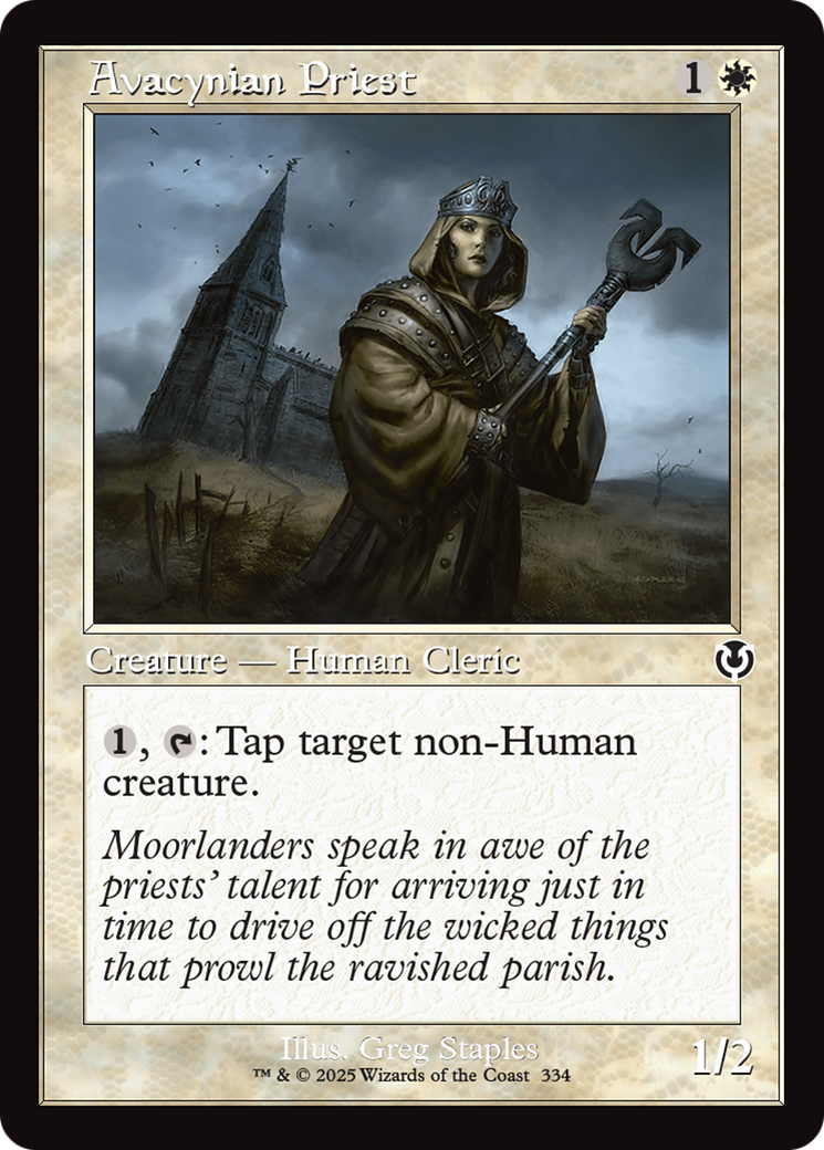 Avacynian Priest (Retro Frame) [Innistrad Remastered] | Tacoma Games