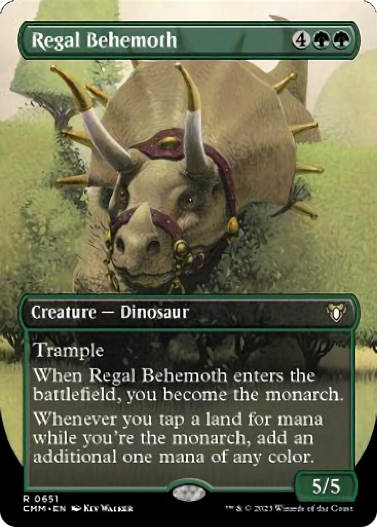 Regal Behemoth (Borderless Alternate Art) [Commander Masters] | Tacoma Games