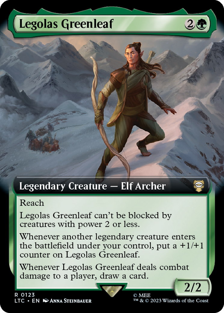 Legolas Greenleaf (Extended Art) [The Lord of the Rings: Tales of Middle-Earth Commander] | Tacoma Games