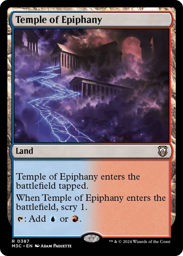 Temple of Epiphany (Ripple Foil) [Modern Horizons 3 Commander] | Tacoma Games