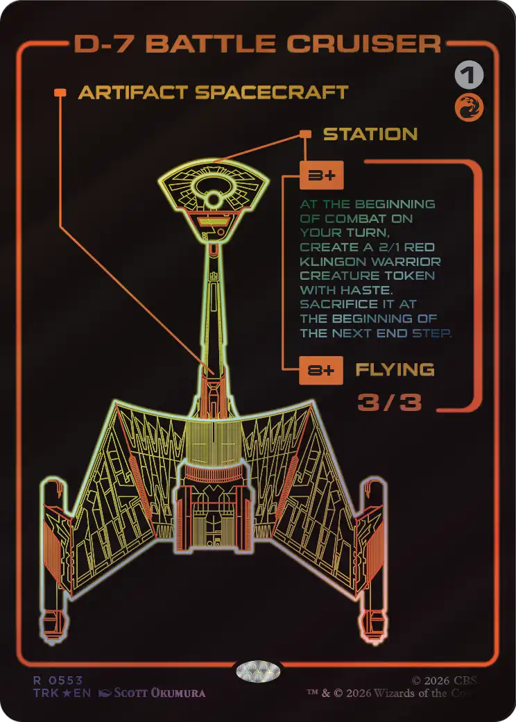 D-7 Battle Cruiser (Showcase) [Star Trek] | Tacoma Games