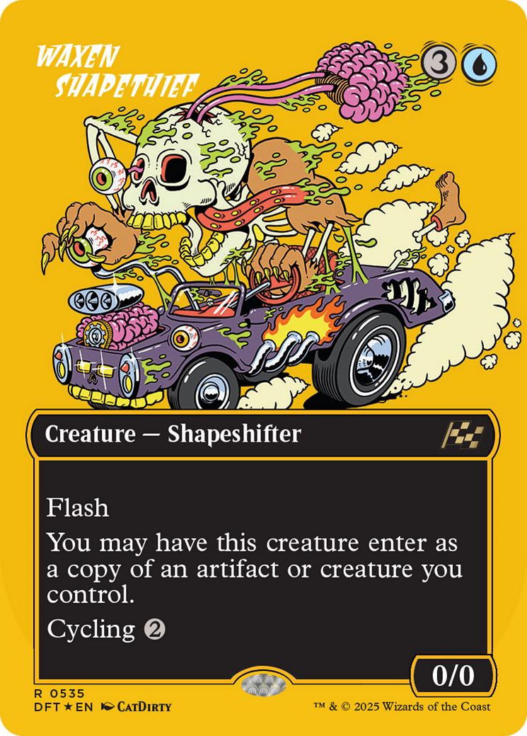 Waxen Shapethief (Borderless) (First-Place Foil) [Aetherdrift] | Tacoma Games