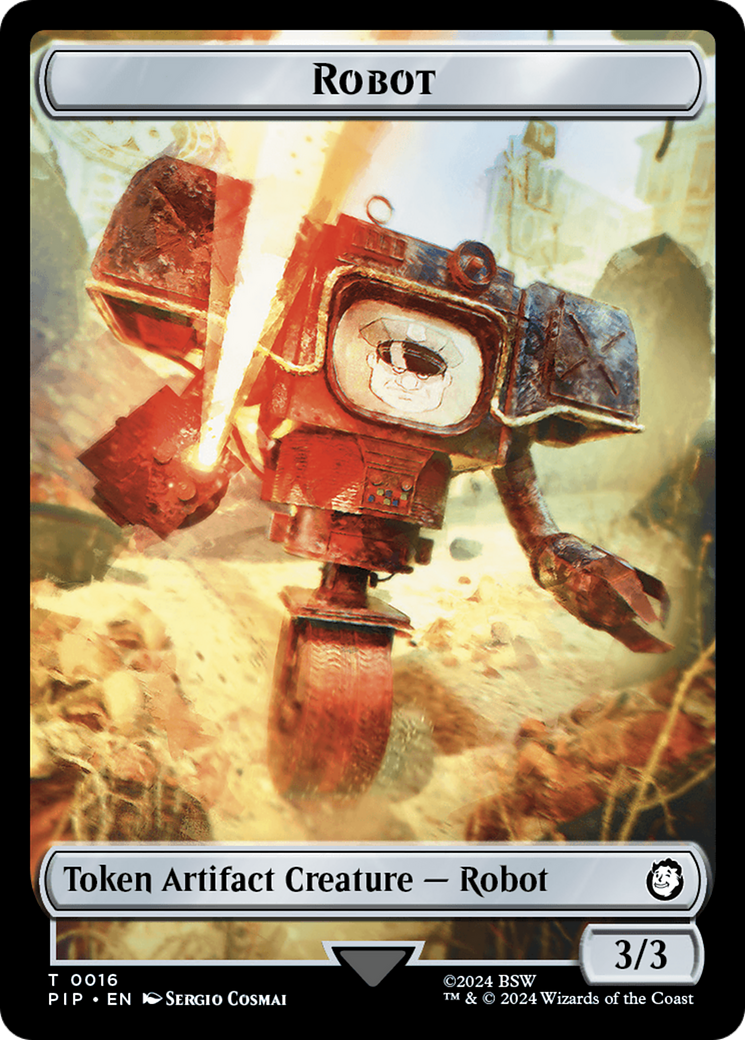 Energy Reserve // Robot Double-Sided Token [Fallout Tokens] | Tacoma Games