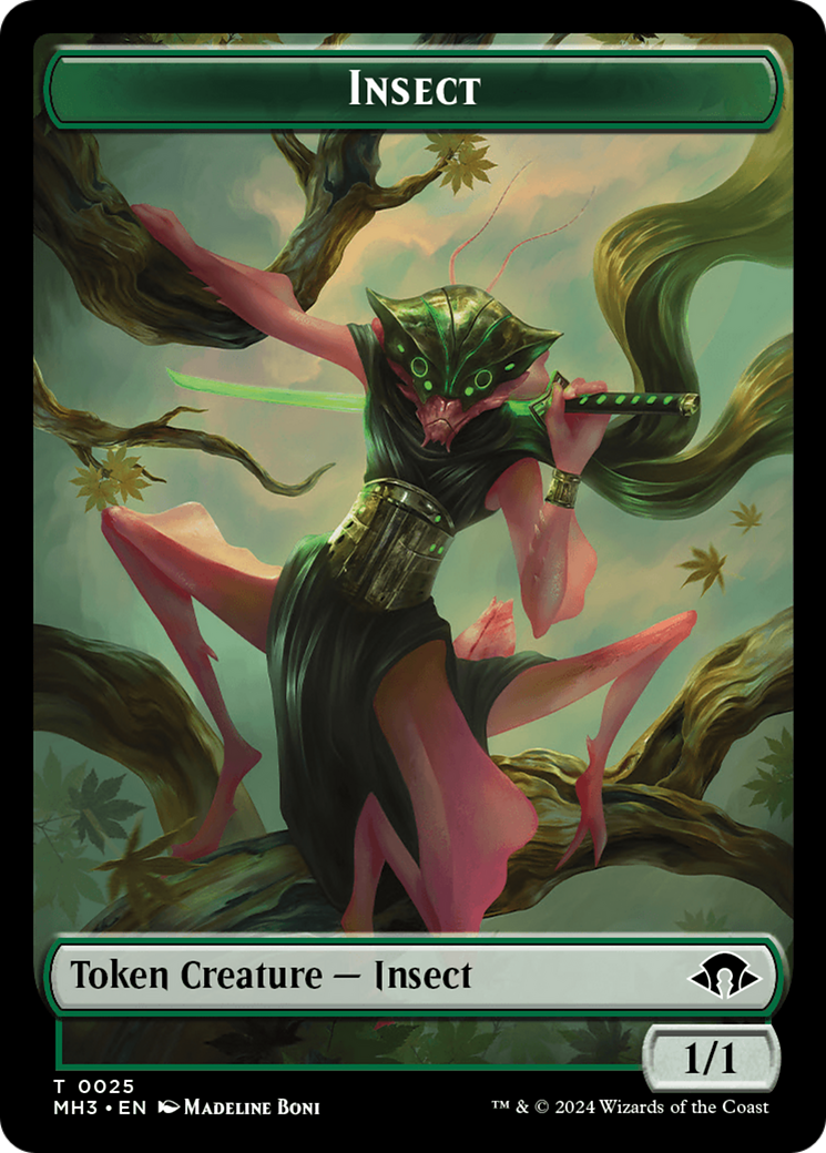 Insect Token (0025) [Modern Horizons 3 Tokens] | Tacoma Games