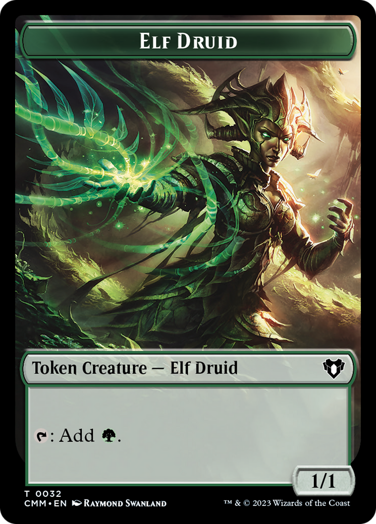 Elf Druid Token [Commander Masters Tokens] | Tacoma Games