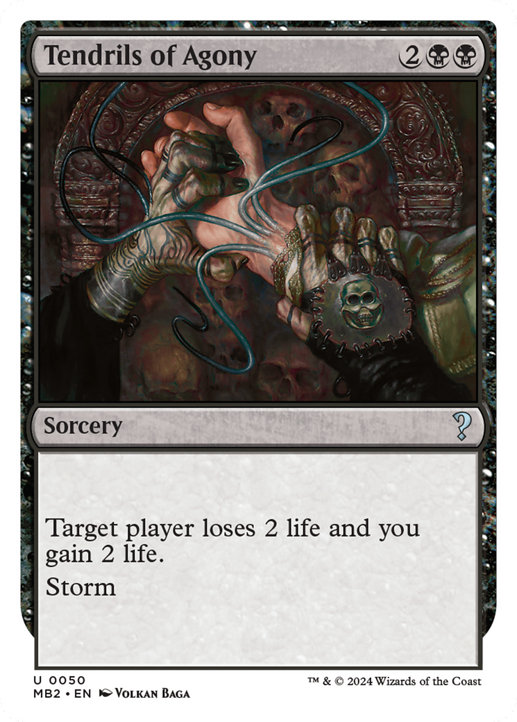 Tendrils of Agony (White Border) [Mystery Booster 2] | Tacoma Games