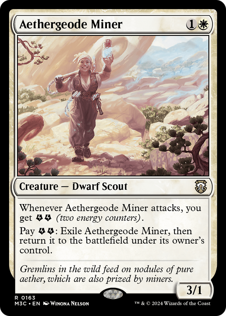 Aethergeode Miner (Ripple Foil) [Modern Horizons 3 Commander] | Tacoma Games