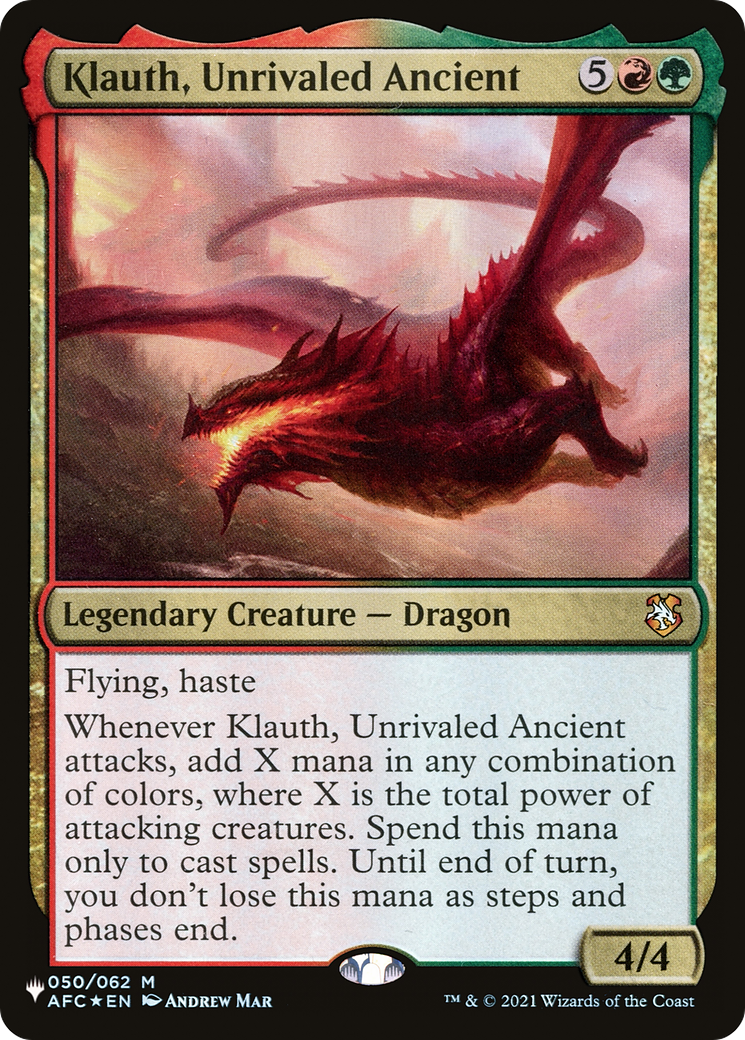 Klauth, Unrivaled Ancient [The List Reprints] | Tacoma Games