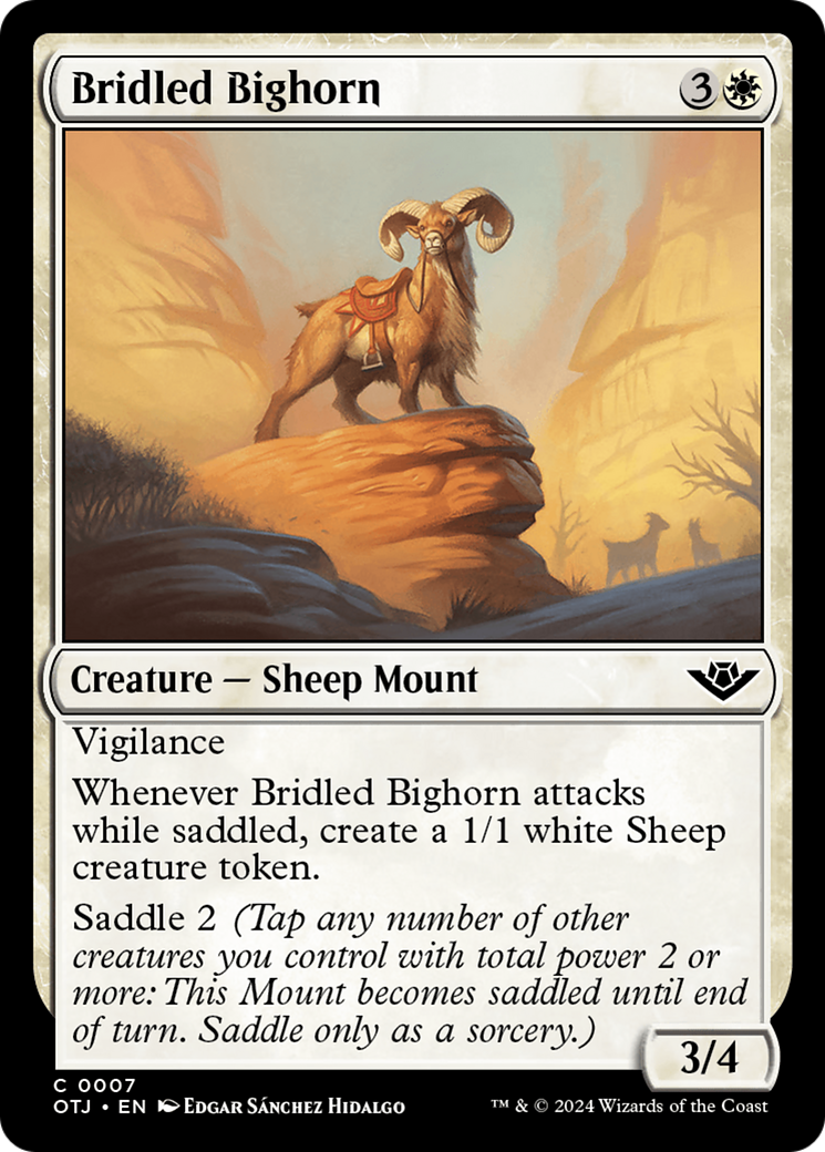 Bridled Bighorn [Outlaws of Thunder Junction] | Tacoma Games