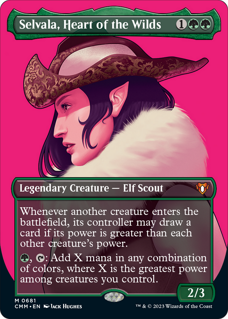 Selvala, Heart of the Wilds (Borderless Profile) [Commander Masters] | Tacoma Games