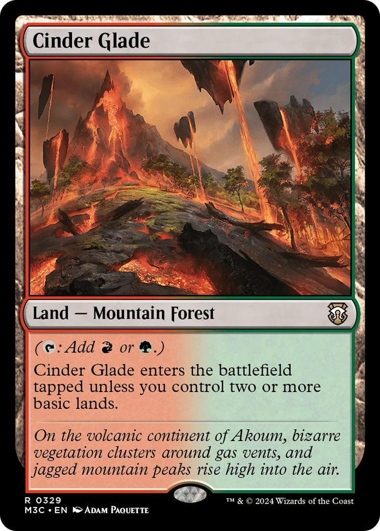 Cinder Glade (Ripple Foil) [Modern Horizons 3 Commander] | Tacoma Games