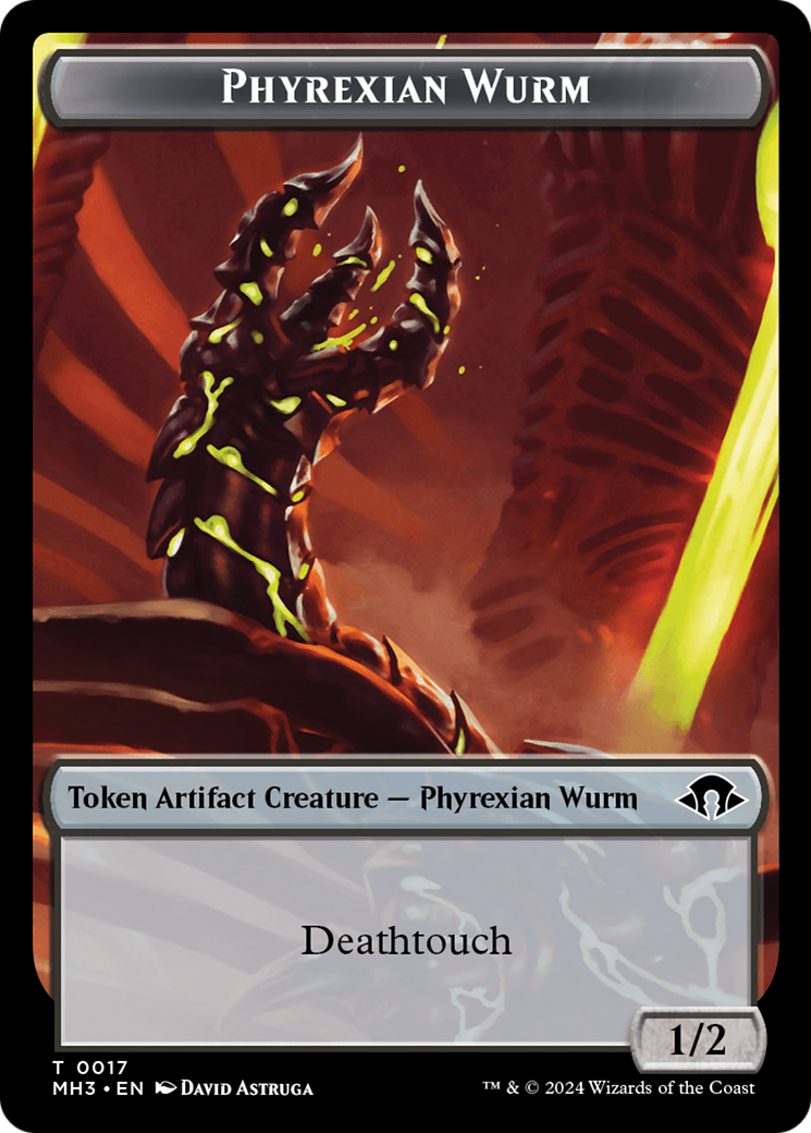 Phyrexian Wurm Token (0017) [Modern Horizons 3 Tokens] | Tacoma Games