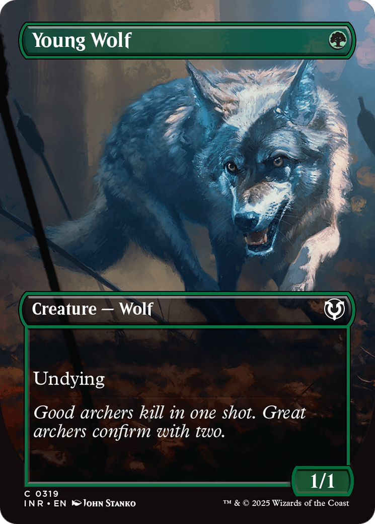 Young Wolf (Borderless) [Innistrad Remastered] | Tacoma Games