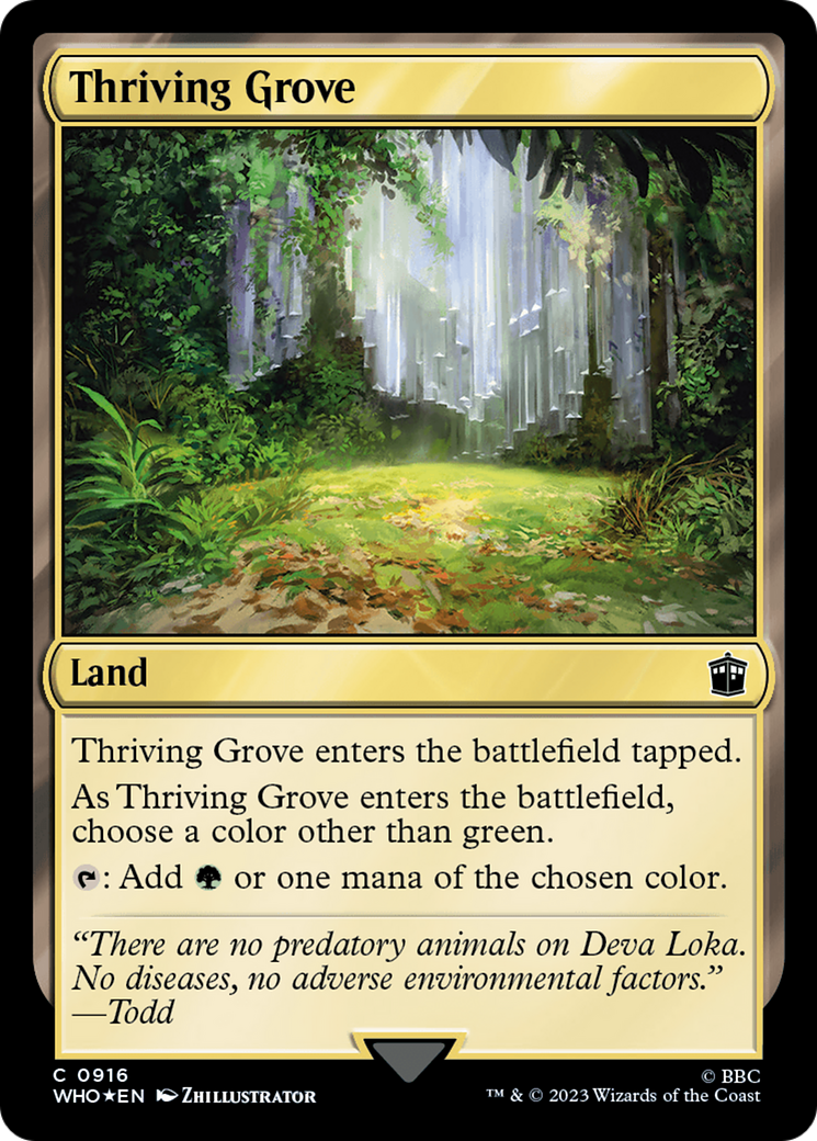 Thriving Grove (Surge Foil) [Doctor Who] | Tacoma Games