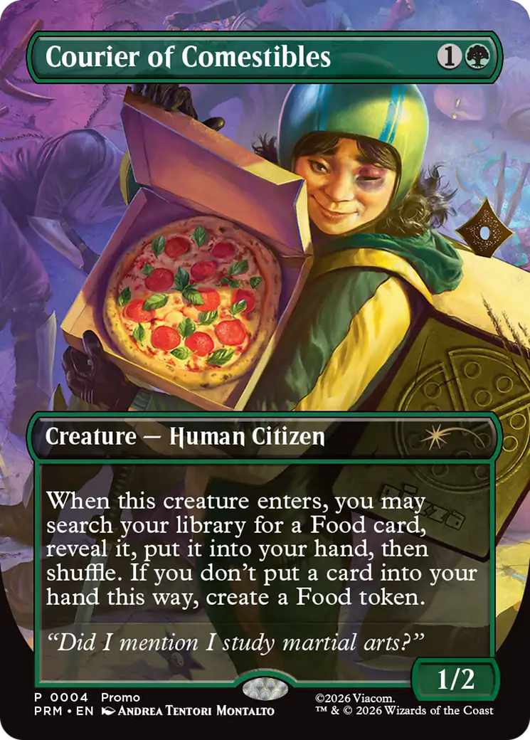Courier of Comestibles (Borderless) [Wizards Play Network 2026] | Tacoma Games