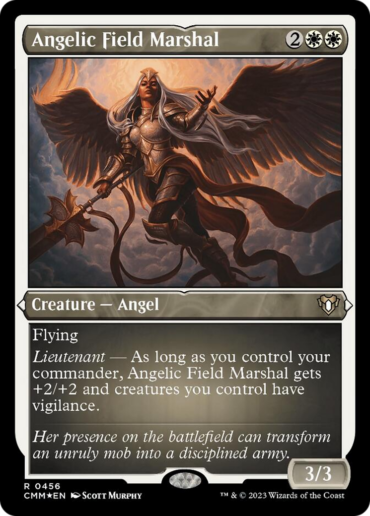 Angelic Field Marshal (Foil Etched) [Commander Masters] | Tacoma Games