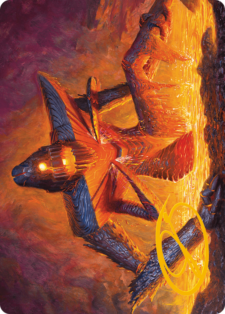 Molten Gatekeeper Art Card (Gold-Stamped Signature) [Modern Horizons 3 Art Series] | Tacoma Games