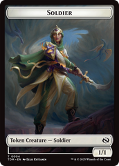 Solider (0004) // Solider (0005) Double-Sided Token [Tarkir: Dragonstorm Tokens] | Tacoma Games