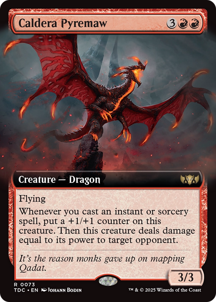 Caldera Pyremaw (Extended Art) [Tarkir: Dragonstorm Commander] | Tacoma Games