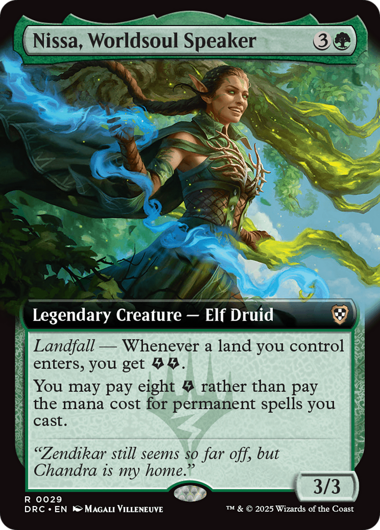 Nissa, Worldsoul Speaker (Extended Art) [Aetherdrift Commander] | Tacoma Games